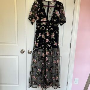 Beautiful Black Floral Dress